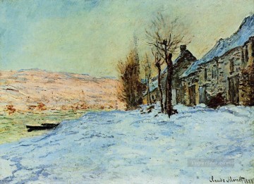 Lavacourt Sol y Nieve Monet Pinturas al óleo